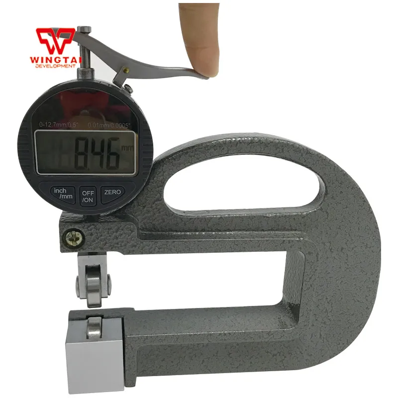 

SHAN BC03B 0.01mm Wheel Thickness Gauge 0-10mm Digital Type Thickness Tester For Paper,Plastic Film