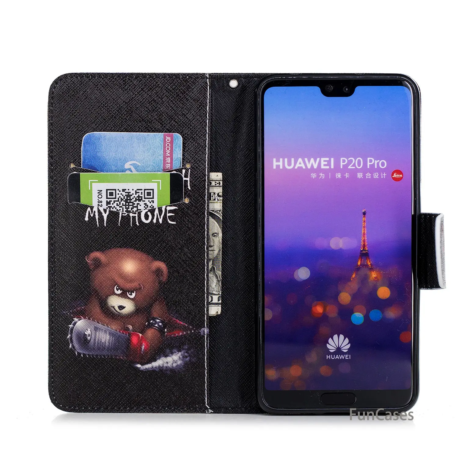Смайлик флип чехол для телефона СПС Estojo huawei P20 Pro кронштейн Coque винтажные
