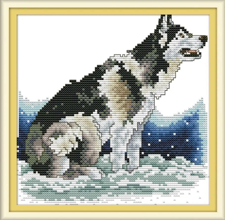 Joy Sunday китайские наборы для вышивки крестом различные виды собак серии DMC 14CT 11CT Хлопчатобумажная Ткань Домашний Декор с фабрики - Цвет: D894