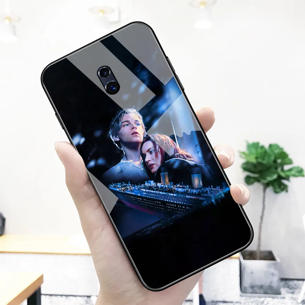 Чехол для Oppo R9 стеклянный чехол задней панели фильма Титаник Джек и розовый