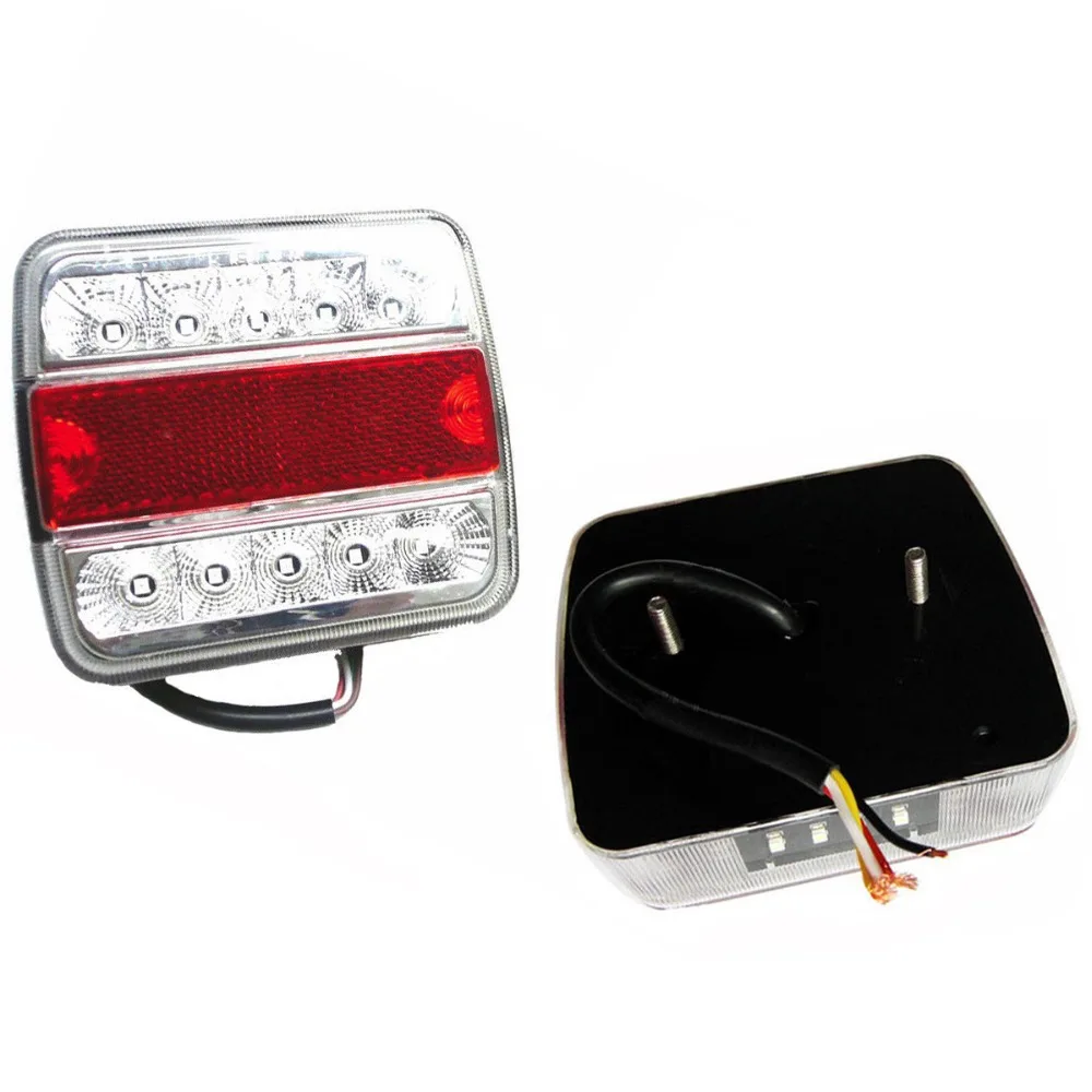 2x12V автомобильный Грузовик 16 LED задний фонарь сигнальные огни Задний для трейлера