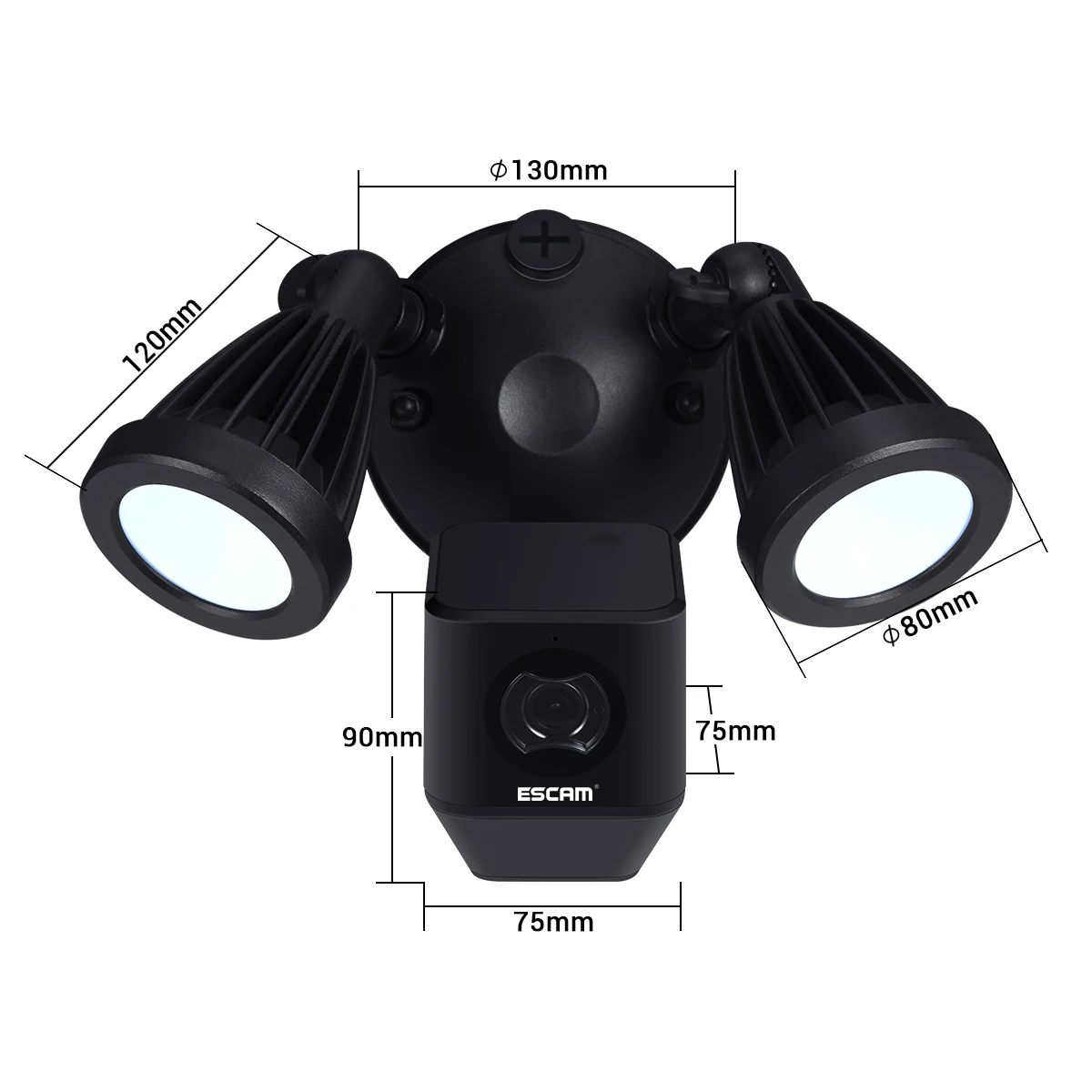 ESCAM QF608 1080P светодиодный прожектор Wi-Fi ip-камера с ПИР сигнализацией обнаружения HD Безопасности двухсторонняя дистанционная сирена ONVIF ночного видения