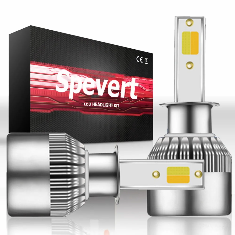 SPEVERT H1 H3 H4 H7 H8 H9 H11 9005 9006 55 Вт светодиодный фары комплект Двойной Цвет изменения