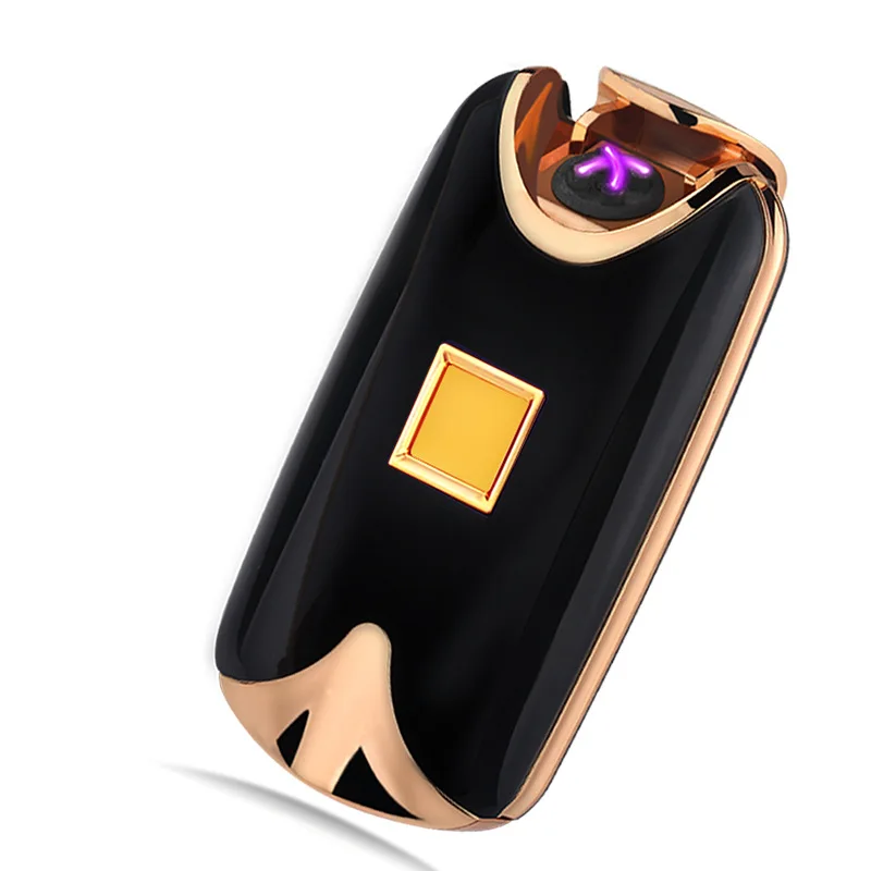 1 Новинка, пальчиковая перезаряжаемая USB Зажигалка, двойная импульсно-дуговая зажигалка, беспламенный двойной огонь крест, электронные зажигалки для сигарет - Цвет: 1
