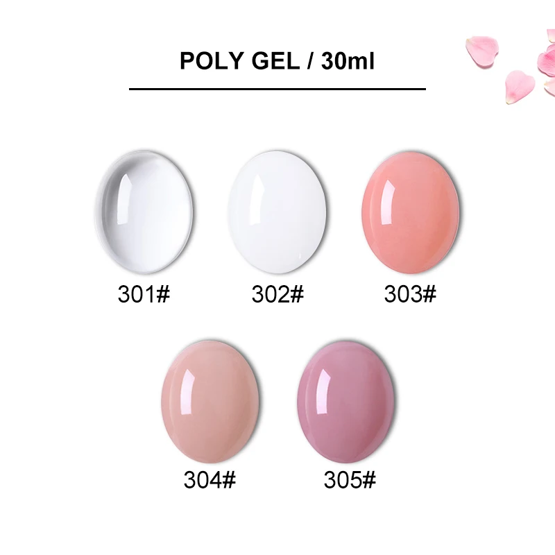 Francheska а так же 30 г полигель 5 цветов ногтей acryli Лаки для Удлинительный УФ гель
