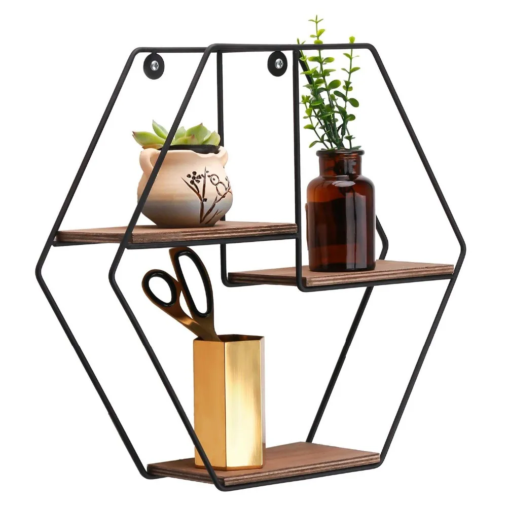 Wall Mount Floating Shelves Rustic Wood Storage Book for Free Grouping of Bedroom Living Room Kitchen Office | Дом и сад