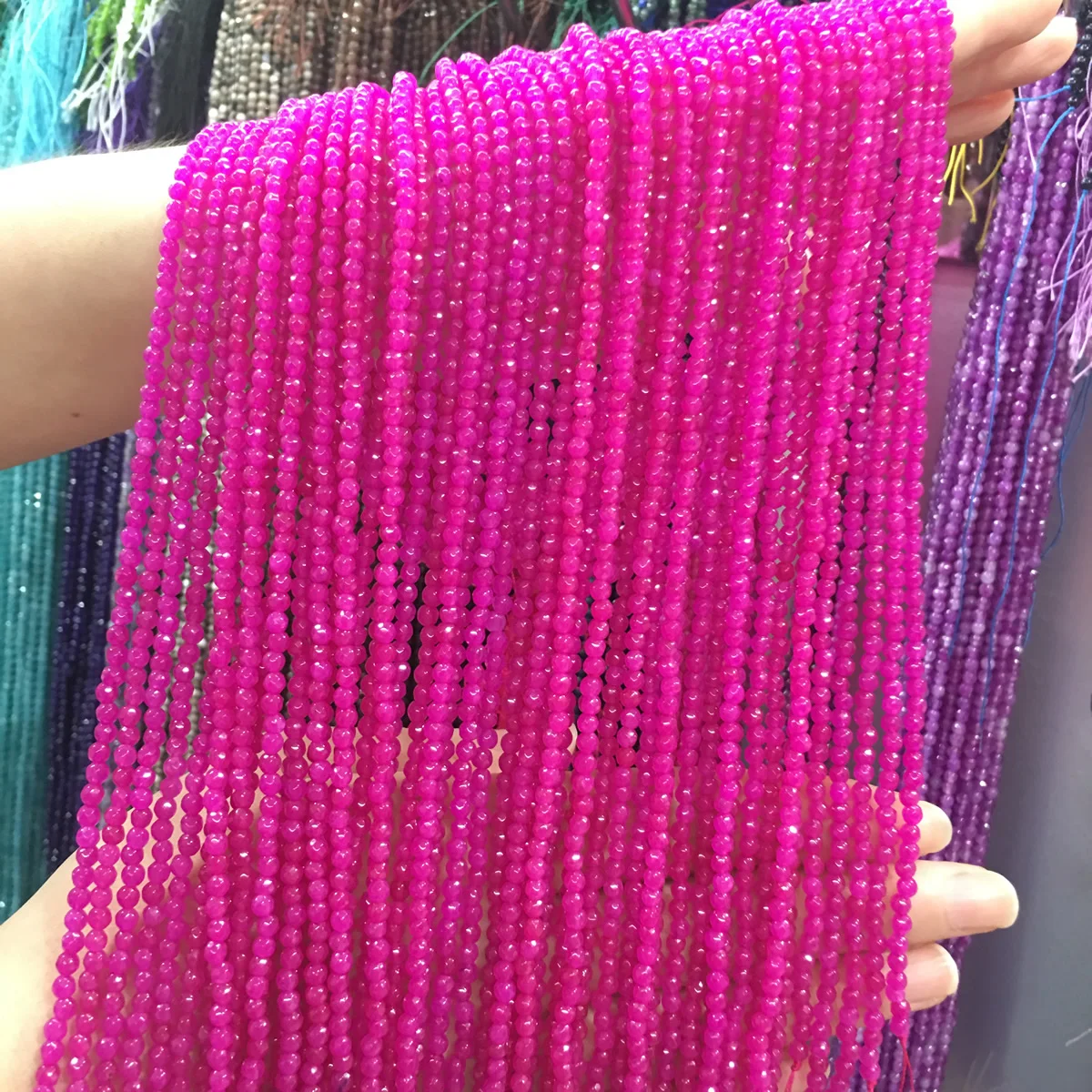 

Бусины из натурального камня, 3 мм