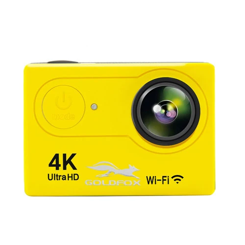Цвет: желтый H9 Экшн-камера Ultra HD 4K WiFi камера 2," ЖК-экран Спорт DV Go Водонепроницаемая профессиональная камера на шлем видео запись камера для автомобиля - Цвет: Цвет: желтый