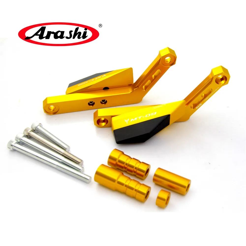 Arashi 1 пара для YAMAHA MT 09 2014 2017 CNC мотоциклетная защитная накладка защиты двигателя от
