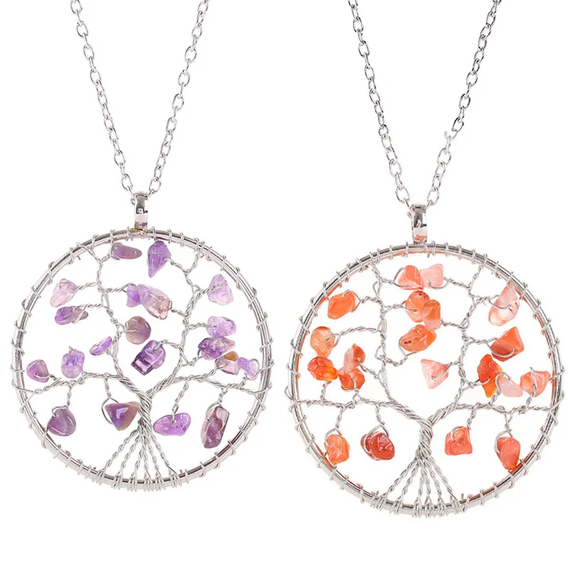 Амулет женский из натурального камня, 7 чакр