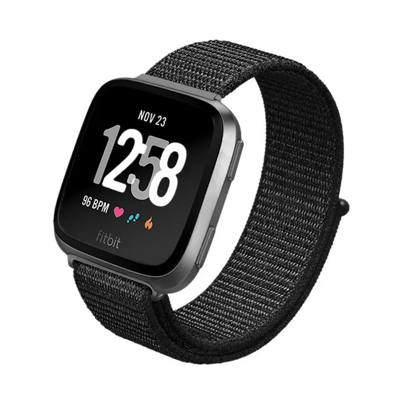 Для Fitbit Versa регулируемый ремешок фитнес Смарт Браслет Оранжевый нейлоновый для