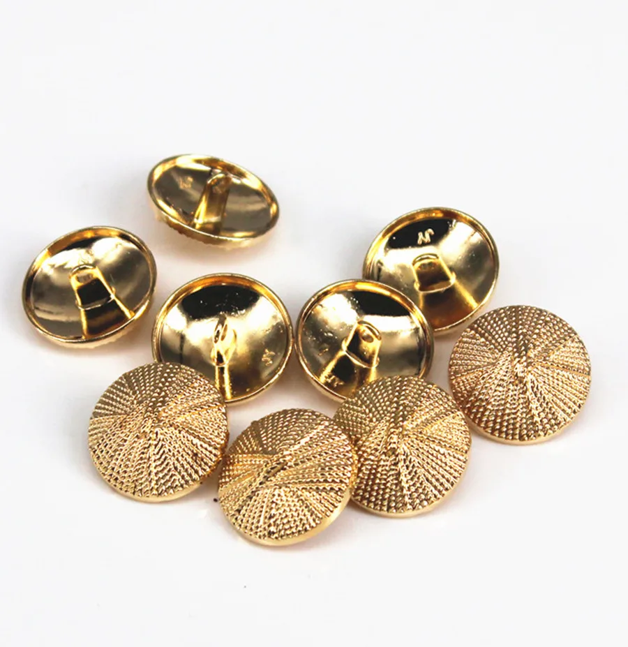 10 шт 20 мм сплав золото металлическое покрытие для кнопок Круглый хвостовик
