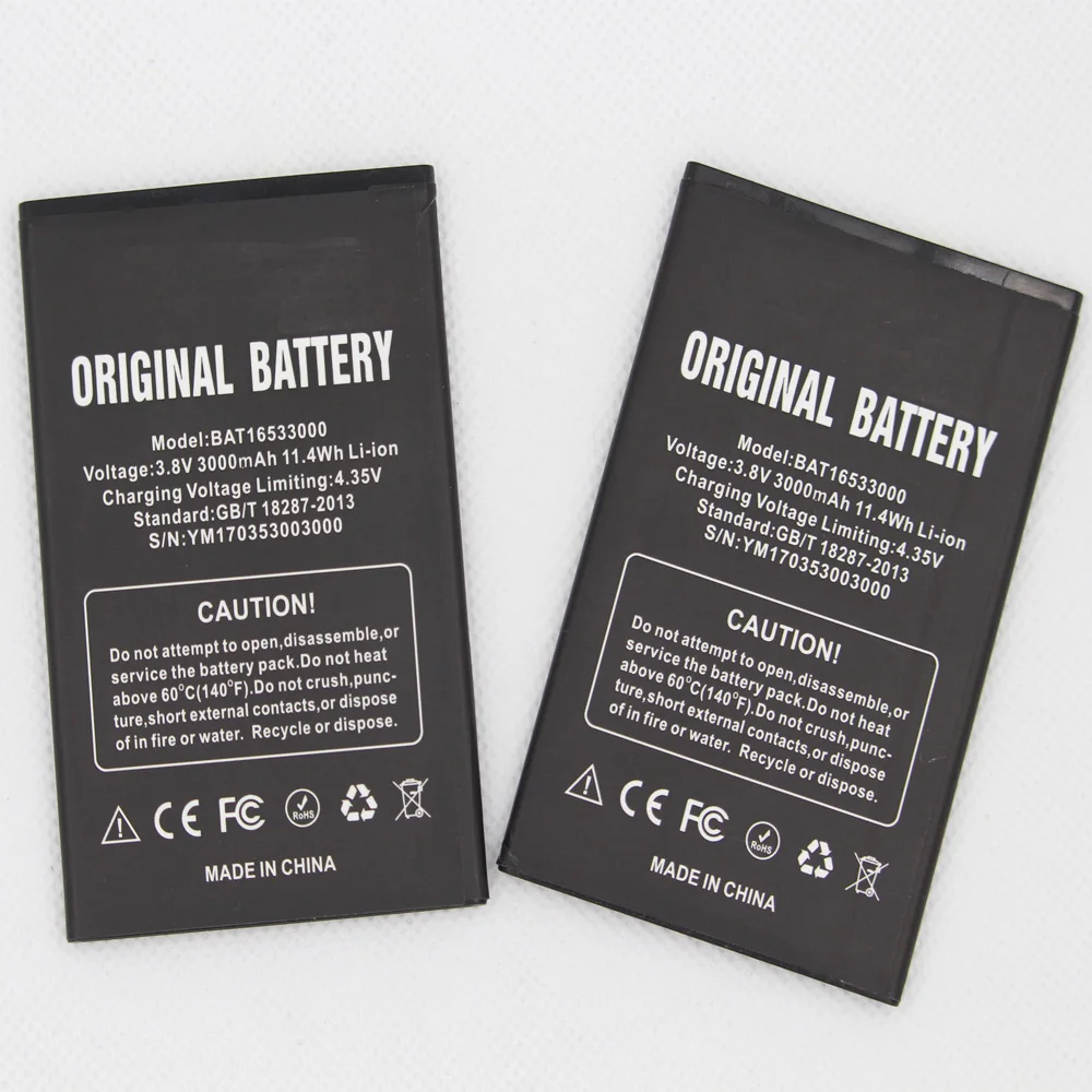 ISUNOO 3000mAh Mobile Phone BAT16533000 Replacement Battery For Doogee X9 Pro 5.5inch | Мобильные телефоны и аксессуары