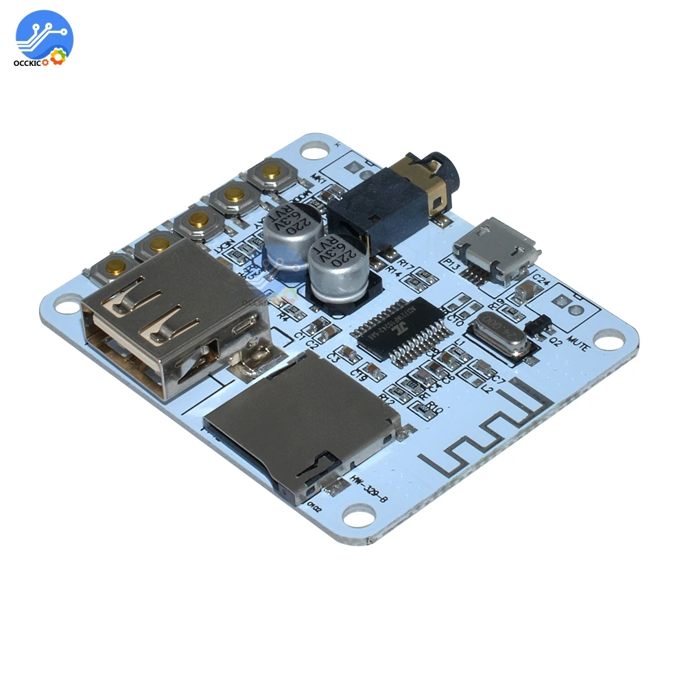 USB Bluetooth плата аудиоресивера слот для TF карты MP3 аудио декодер плеер 5 в
