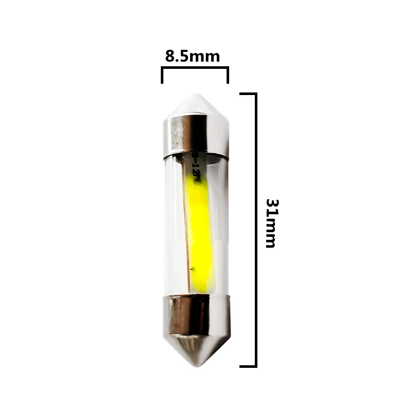 20 шт. стеклянные лампы C5W C10W 31 мм 36 39 42 12 чипов|bulb light led|light bulb decorationbulb 12v |