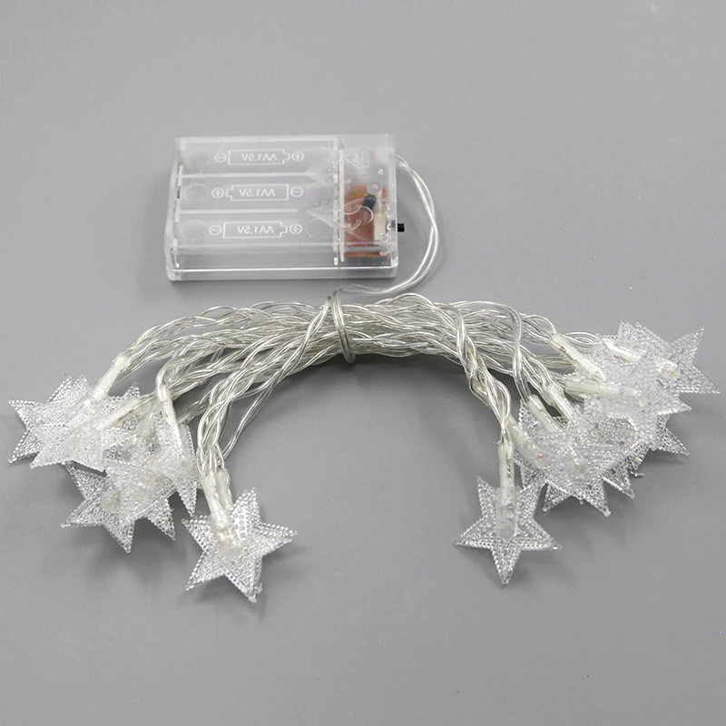 Сказочные Звездные гирлянды светодиодные 3 м батарея водонепроницаемые