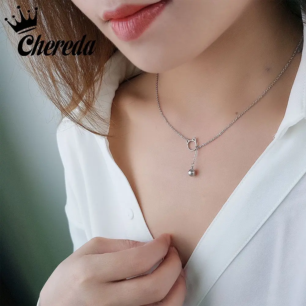Женская Длинная цепочка Chereda 2018 очаровательное свадебное ожерелье-чокер