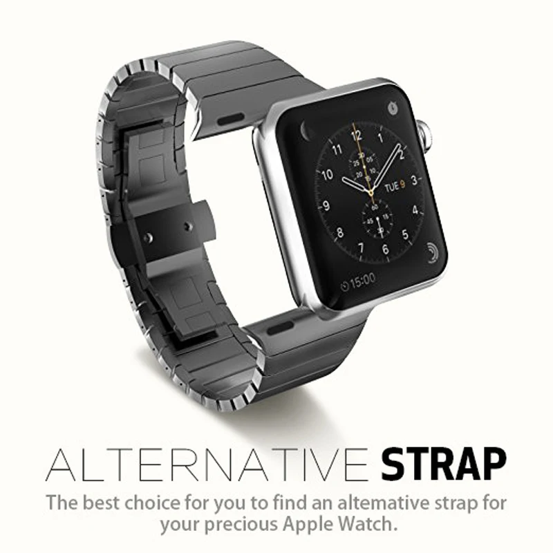 Браслет из нержавеющей стали для Apple Watch 38 мм 42 40 44 металлический ремешок apple watch band