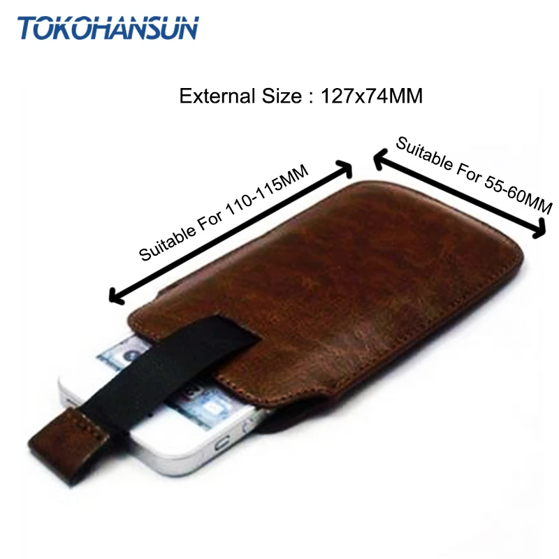 TOKOHANSUN для htc Wildfire s A510e A510C 13 цветов из искусственной кожи Pull Tab чехол сумка чехол Чехол для сотового телефона s сумки оболочка