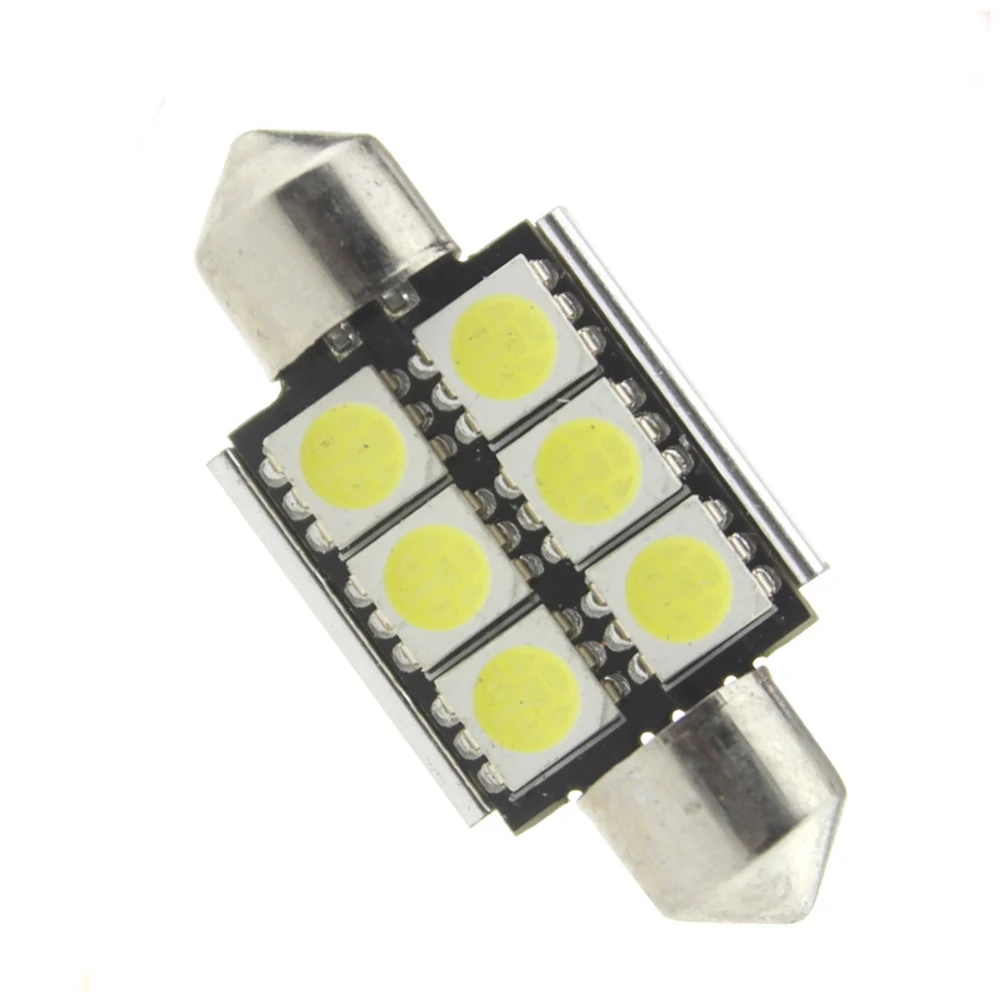 YSY 100 шт. C5W led 6SMD 5050 автомобильный внутренний светильник ing canbus Высокое качество