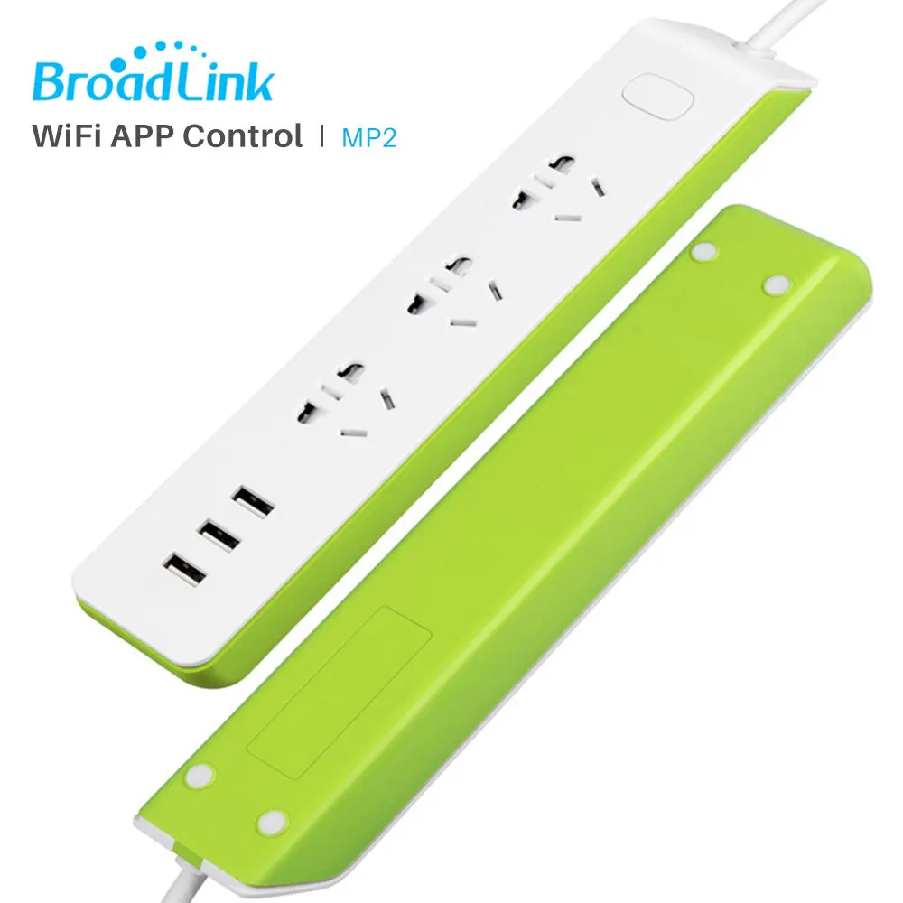 Broadlink MP2 разъем Мощность полосы с 3 USB Порты и разъёмы умная розетка Wifi