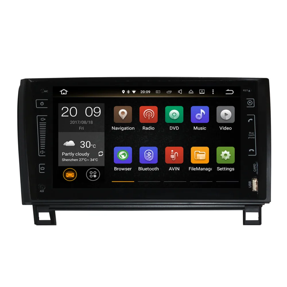 9 дюймов Android Octa Core 4 Гб RAM IPS экран автомобильный GPS навигация с Bluetooth для Toyota