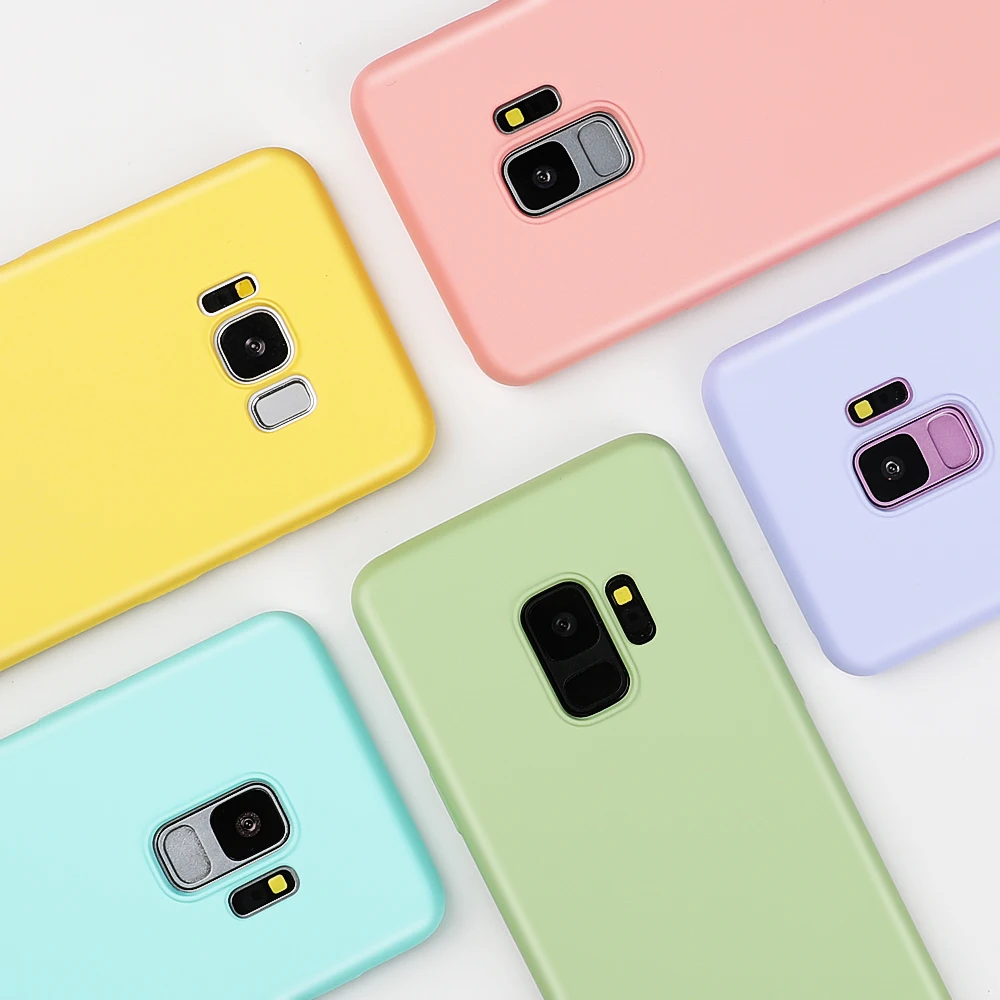 Милые чехлы для телефонов LOVECOM ярких цветов для samsung Galaxy S10 Plus S10e A30 A40 A50 M20 M30 Мягкий силиконовый чехол из микрофибры