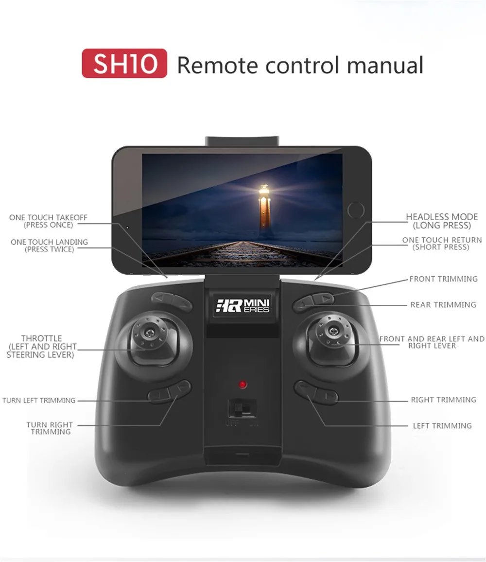 SH10 6 см мини Дрон 2,4G 0.3MP камера 6 оси RC микро Квадрокоптеры с безголовым режимом один ключ возврат вертолет мини Дрон игрушки