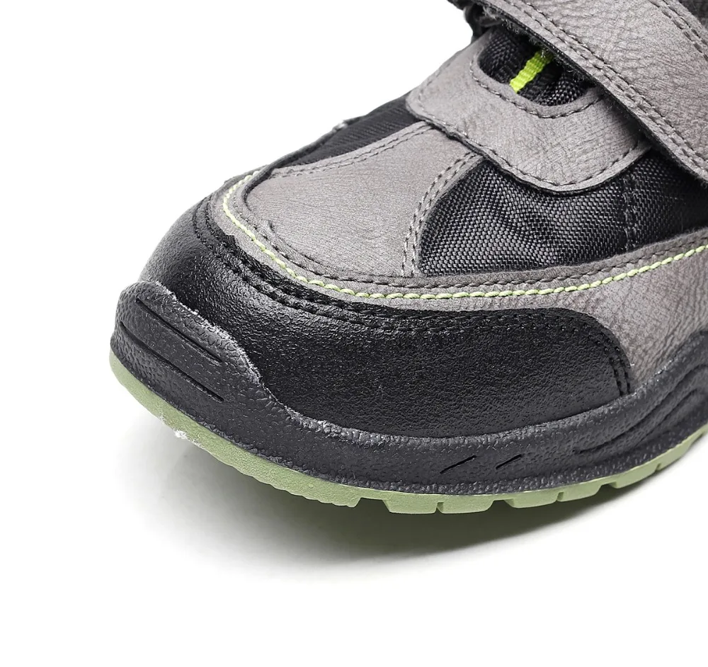 NEW Children Winter Shoes Boys Snow Boots With Thicken Plush Top Boots Fashion Waterproof Wearable For Winter-25~-35