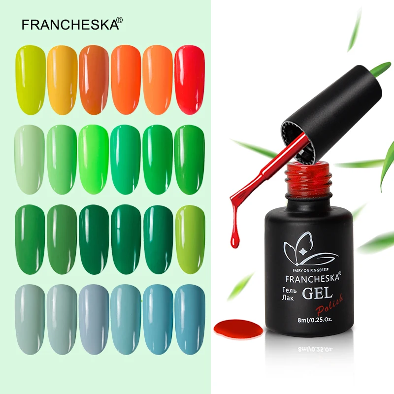 Гель лак для ногтей 24 цвета гель Светодиодный УФ nagels spulletjes oje био Гели soak off semi