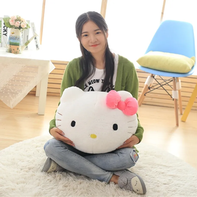 1 шт. милая кукла кошки розовая подушка для котенка Hello kitty мягкий котенок KT плюшевые игрушки кошачий лежак