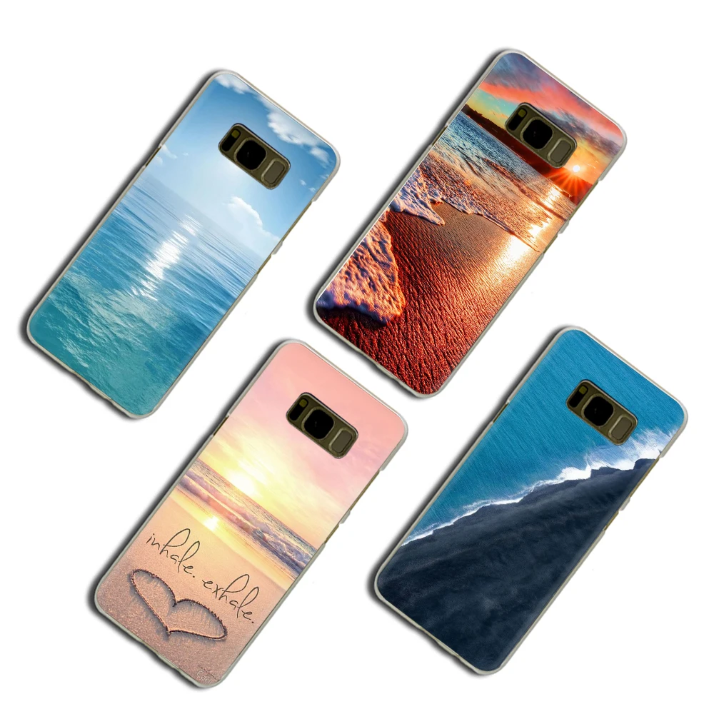 Летний Пляжный жесткий чехол для Samsung Galaxy S6 7 Edge S8 9 Plus S10 E Note8 M30|Чехлы-накладки| |