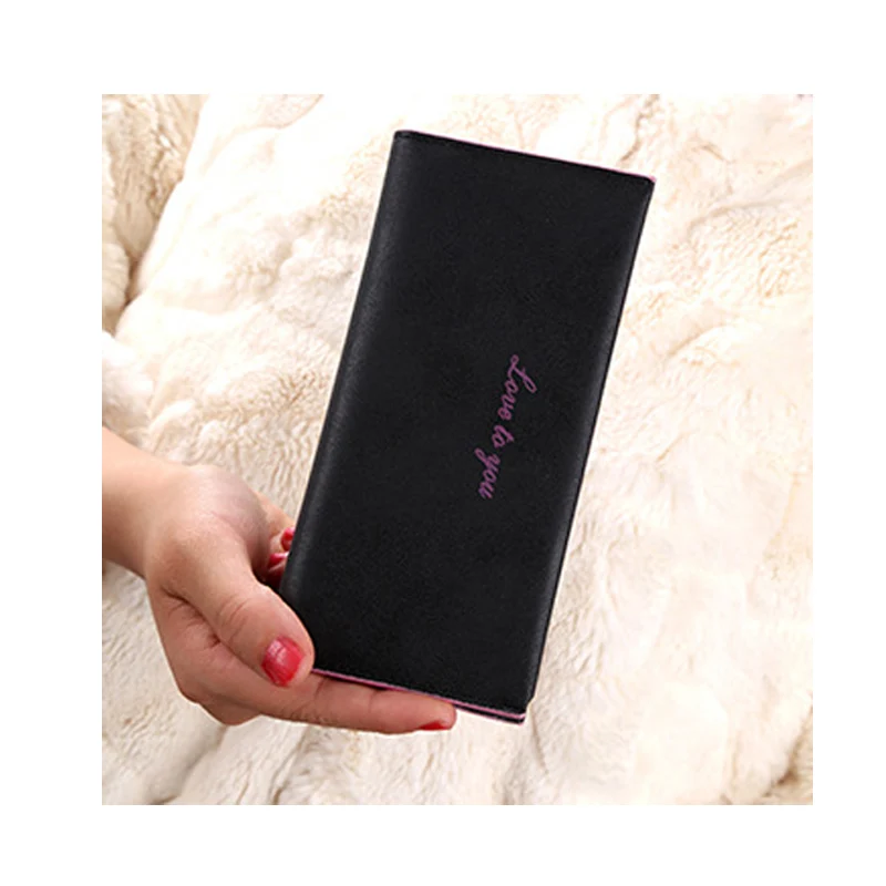 Лидер продаж! Модный женский длинный кошелек из матовой полированной