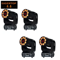 tiptop 200w wash gobo dual 2in1 moving head stage effect light with dmx for disco ktv club party led display 1x75w white9x12w
