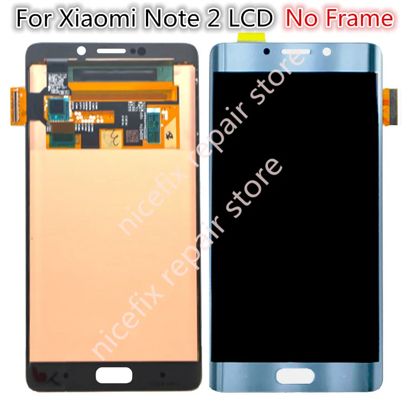 Для Xiaomi Mi Note 2 ЖК-дисплей сенсорный экран дигитайзер в сборе с рамкой для 5 7 &quotXiaomi