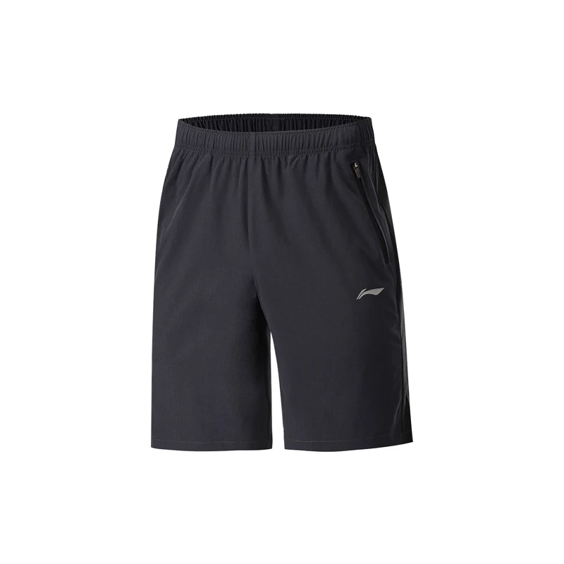 Li-Ning мужские тренировочные спортивные шорты из 88.8% полиэстера и 11.2% спандекса с подкладкой для фитнеса AKSP067 MKD1632
