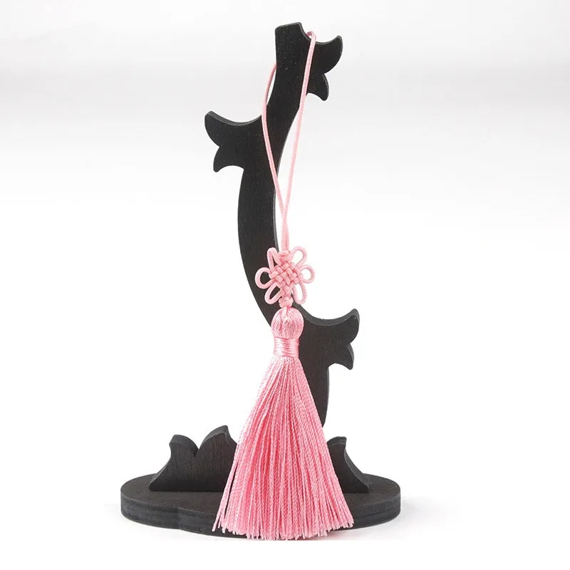 Pink Tassels 10 шт. китайский узел, шелк, кисточка, бахрома, кулон, сделай сам, материал для рукоделия, вечерние украшения для штор, аксессуары для декора, лента с кисточками - Цвет: Pink Tassels