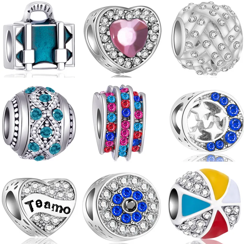 Хит продаж эмаль звезда сглаза цветок Микки сердце амулеты бусины подходят для