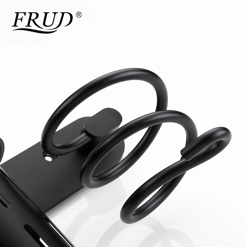 FRUD черный фен для ванной комнаты держатель настенный стеллаж пространство