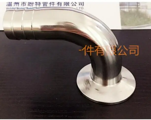 Бесплатная доставка 1 5 &quotTri Clamp X 19 мм od колючей шланг с 90 * изгиб санитарные