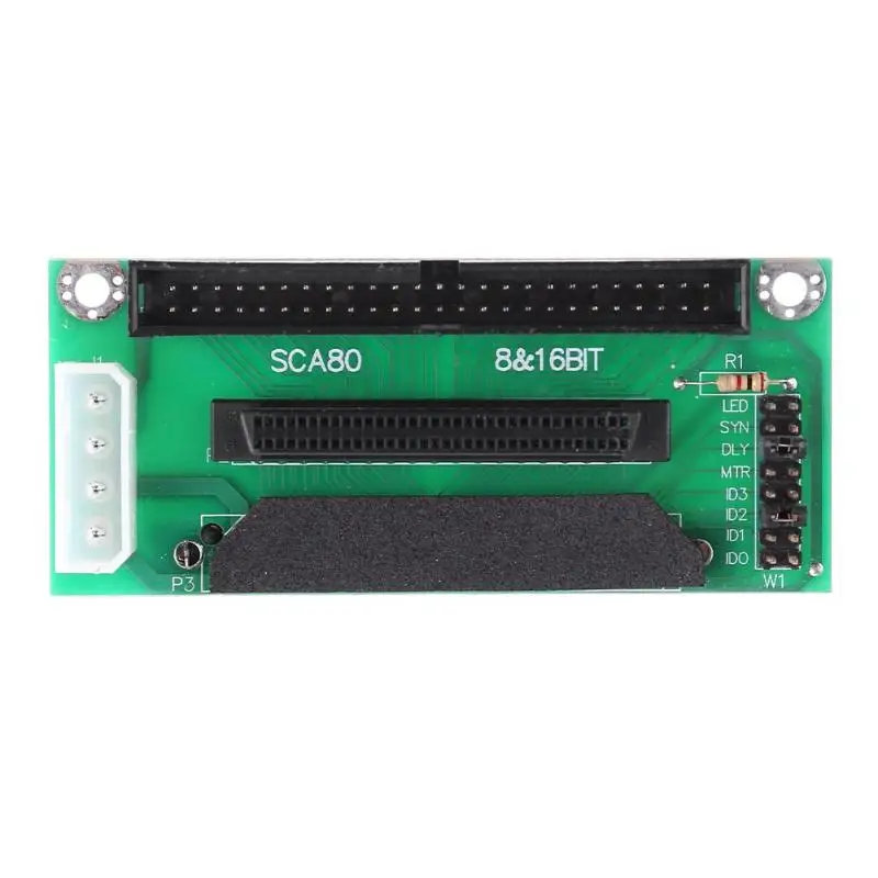 ALLOYSEED SCSI SCA 80 PIN TO 68 50 адаптер IDE для жесткого диска плата конвертера