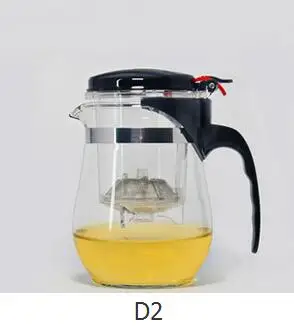 Модный термостойкий стеклянный чайник 500 мл чайный набор с цветами для пуэр