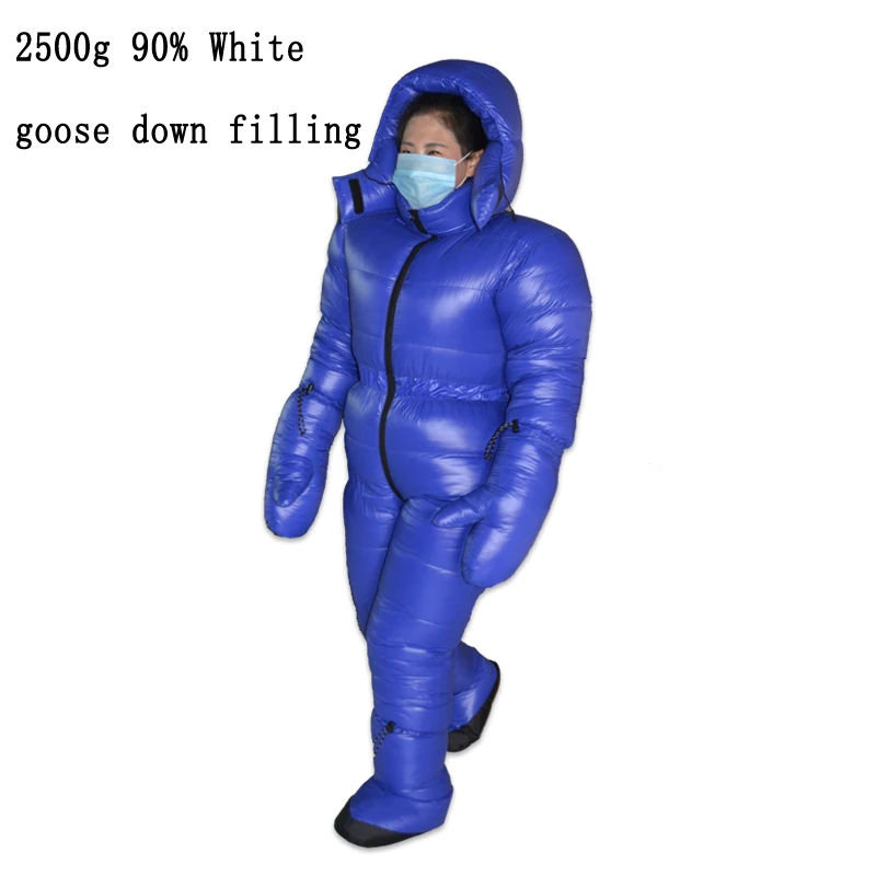 

90% White Goose Down Filling 2500g Antarctic Arctic Expedition Special Use Down Jacket Winter Goose Down Sleeping Bag Camping