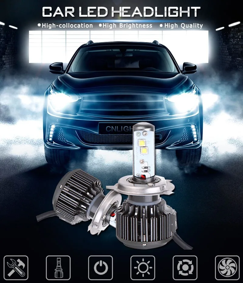 

Комплект автомобильных фар H4 H4-3 V16 Turbo 9600LM EMC canbus 9003 H4(h/l), светодиодные фары, все в одном H4 H13 9004 9007 HB2 HB5, автомобильные фары Биксеноновые