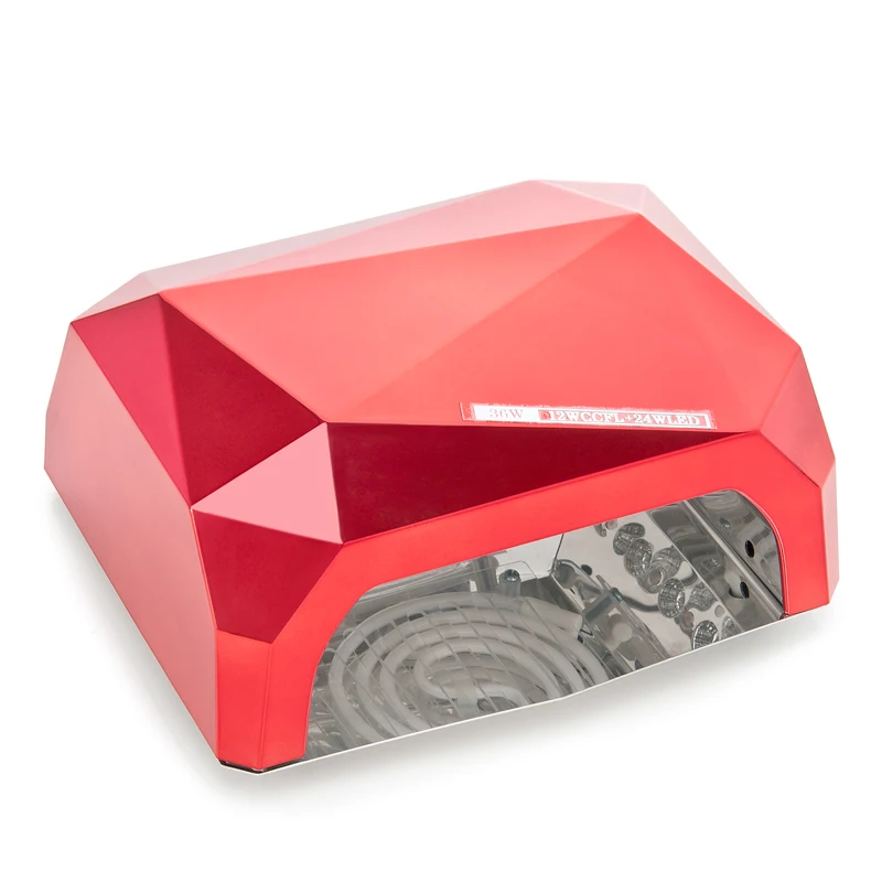 36W Nail Dryer Diamond Shaped UV Lamp LED &amp CCFL Curing for Gel Nails Polish Art Tools | Красота и здоровье
