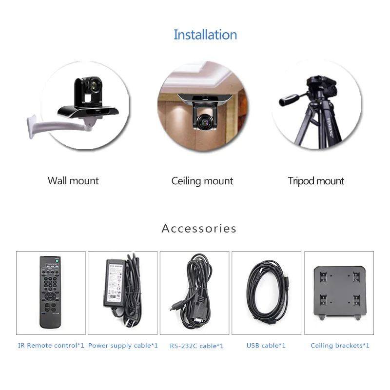 Tenveo VHD30S HD 1080 p SDI PTZ HDM Крытый Камера 3G-SDI/HDMI/DVI/HDMI камера для видеоконференции 30X Zoom поддерживает RS232/RS485 VISCA