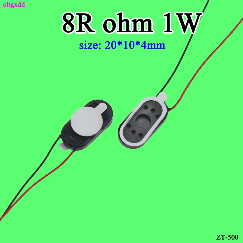 

Cltgxdd 2 шт. 1W8ohm 8R 1 Вт MP3 MP4 2010 маленький рожок Ramos 20*10 Овальный динамик