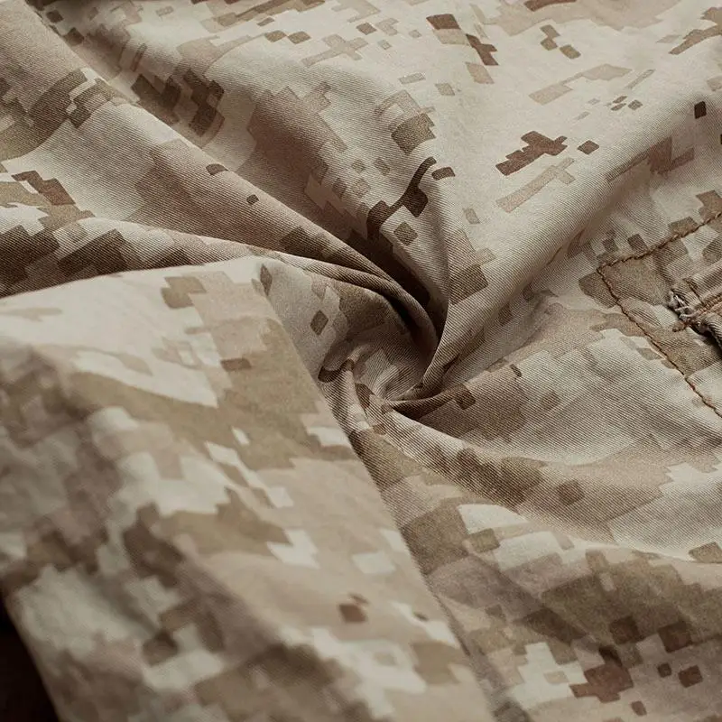 Новинка лета 2015 повседневные мужские шорты хлопок свободные половина камуфляжа