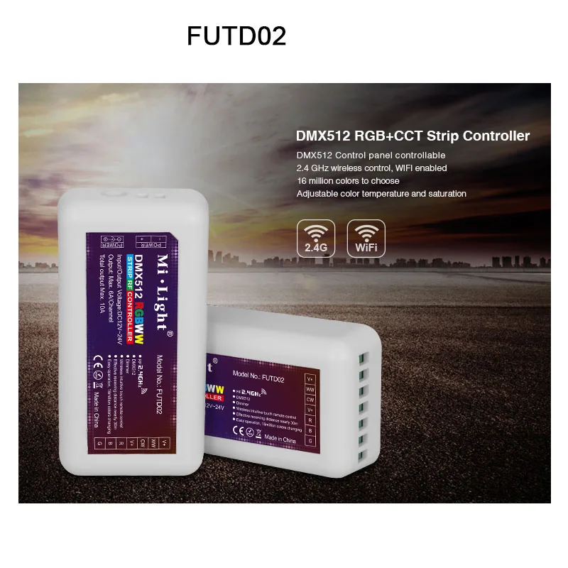 2 4G RF беспроводной Одноцветный диммер CCT RGB RGBW DMX512 + FUT035 FUT036 FUT037 FUT038 FUT039 FUTD02