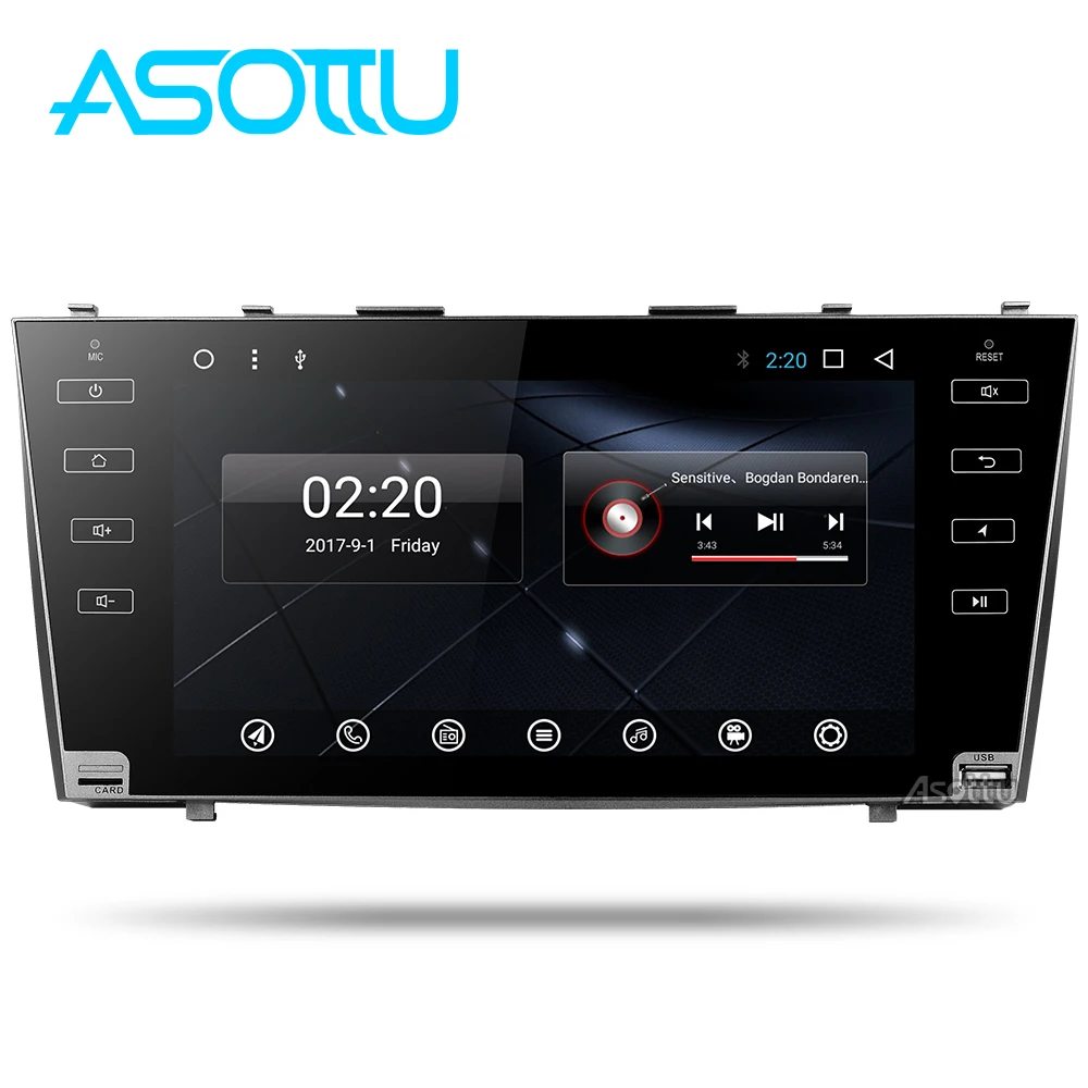 Asottu CLKMR9060 IPS Android 9.0 2G car gps navigation for Toyota camry 2008 2009 2010 2011 dvd player stereo radio |